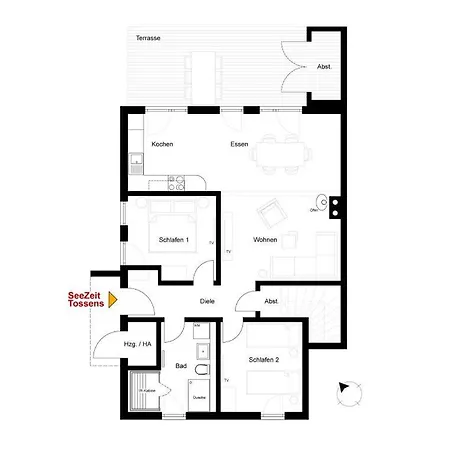 Apartment Seezeit - Mit Infrarotsauna, Terrasse Direkt Am Wasser